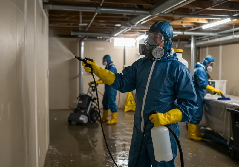 Basement Sanitization and Antimicrobial Treatment process in Waterflow, NM